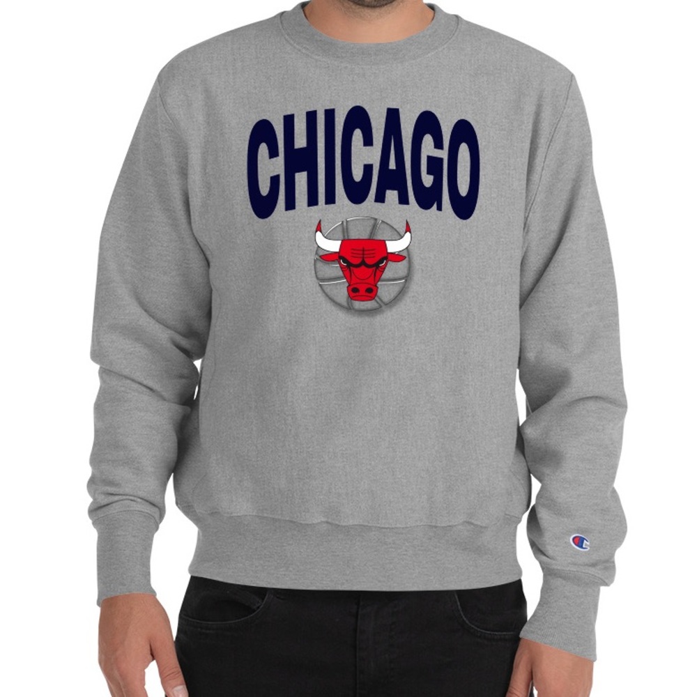 Chicago Champion Sweatshirt (Oxford Grey Heather / XL) New